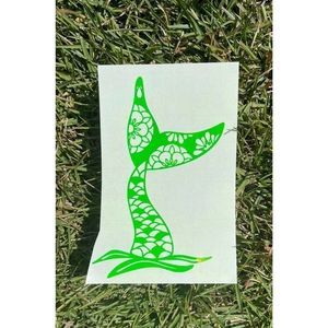 Mermaid Tail Holograpic Decal 6"